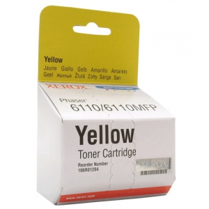 Тонер-картридж XEROX Phaser 6110 желтый (106R01204)