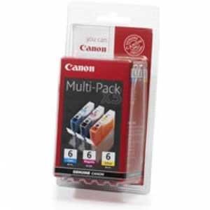 Набор картриджей Canon PGI-6 (C/M/Y) Multipack для PIXMA-iP3000, iP4000, iP5000, iP6000, iP8500, MP750, MP760, MP780 (4706A022)