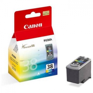 Картридж Canon CL-38 (color) цветной (205 стр.) для PIXMA-iP1800, iP1900, iP2500, iP2600, MP140, MP190, MP210, MP220, MP470, MX300, MX310 (2146B005)