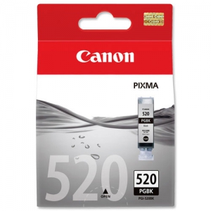 Картридж Canon PGI-520 (BK) черный Ink Tank (350 стр.) для PIXMA-iP3600, iP4600, iP4700, MP540, MP550, MP560, MP620, MP630, MP640, MP980 (2932B004)