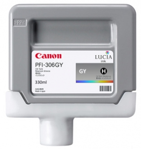 Картридж Canon PFI-306GY серый Ink Tank (330 мл.) для imagePROGRAF-iPF8300, iPF8310, iPF8400, iPF9400 (6666B001)