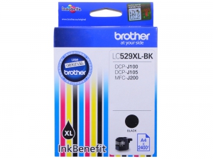 Картридж Brother LC-529XLBK черный увеличенный Ink Cartridge (2400 стр.) для DCP-J100, DCP-J105, MFC-J200 (LC529XLBK)