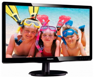 МОНИТОР 24 PHILIPS 246V5LHAB/00(01) Black (61 cm, LED, LCD, Wide, 1920x1080, 5 ms, 170°/160°, 250 cd/m, 20M:1, +HDMI, +MM)