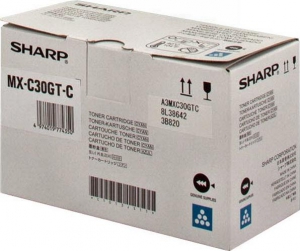Тонер-картридж Sharp 6К для MXC300WR /MXC301 /MXC301W бирюзовый  (MXC30GTC)