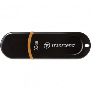 Флеш накопитель 32GB Transcend JetFlash 300, USB 2.0, Черный/Желтый (TS32GJF300)