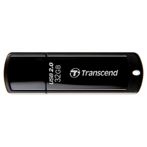 Флеш накопитель 32GB Transcend JetFlash 350, USB 2.0, Черный (TS32GJF350)