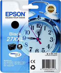 Картридж Epson Singlepack 27XXL DURABrite Ultra Ink черный (C13T27914022)