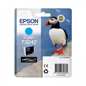 Картридж Epson T3242 для SC-P400. голубой. (C13T32424010)