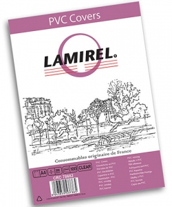Обложки Lamirel Transparent A4, PVC, прозрачные, 200мкм, 100шт. (LA-7868201)