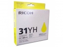 Картридж RICOH GC 31YH желтый увеличеный (405704)