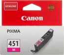 Картридж Canon CLI-451 (M) пурпурный (320 стр.) для PIXMA-iP7240, iP8740, iX6840, MG5440, MG5540, MG5640, MG6340, MG6440 (6525B001)
