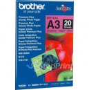 Фотобумага Brother глянцевая, Premium Plus Glossy Photo Paper, А3, 260гр/м2, 297мм х 420мм, 20 листов (BP71GA3)