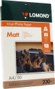 Фотобумага Lomond матовая, односторонняя Single Sided Matt Inkjet Photopaper А4, 230гр/м2, 210мм х 297мм, 50 листов (0102016)