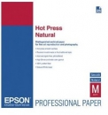 Бумага Epson матовая, хлопковая Fine Art Paper Hot Press Natural, А3+, 330гр/м2, 329мм х 483мм, 25 листов  (C13S042320)
