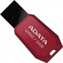 Флеш накопитель 32GB A-DATA UV100, USB 2.0, Красный (AUV100-32G-RRD)