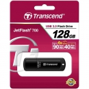 Флеш накопитель 128GB Transcend JetFlash 700 USB 3.0, Черный (TS128GJF700)