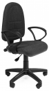 Кресло офисное Chairman 205 серое (ткань, пластик, газпатрон 2 кл, ролики) (00-07033130)