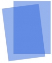 Обложки Transparent, A4, Fellowes®, 200 мкм, 100 шт, прозрачный синий ПВХ (FS-5377101)