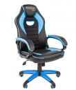 Игровое кресло Chairman game 16 черно-голубое (00-07024556)