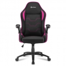 Игровое кресло Sharkoon Elbrus 1 чёрно-розовое (ELBRUS-1-BK/PK)