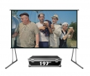 Экран Cinema SOK серии Fast Folder SCPSFF-400x300FR 197 4:3 напольный, переносной, полотно White PVC, прямая проекция, черный кейс SCPSFF-400X300FR