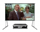 Экран Cinema SOK серии Fast Folder SCPSFF-400x300RE 197 4:3 напольный, переносной, полотно White PVC, обратная проекция, черный кейс SCPSFF-400X300