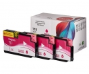 Струйный картридж Sakura CZ135A (№711 magenta 3-pack) для HP Designjet T120/T520 ePrinter, водорастворимый тип чернил, пурпурный, 26 мл. SICZ135A