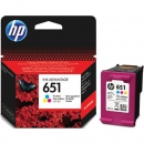 Струйный картридж 651 (C2P11AE) для HP DeskJet, многоцветный, 300 стр. (C2P11AE-BHL)