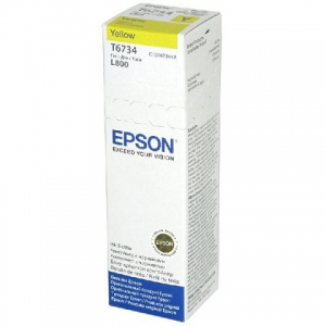 Контейнер Epson T6734 (light yellow) светло-желтый Ink Bottle (1,8к стр.) для L-1800, L-800, L-805, L-810, L-850 (C13T67344A)