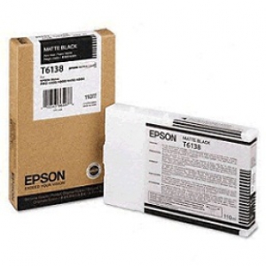Картридж Epson T6138 (matte black) матовый черный Ink Cartridge (110 мл.) для Stylus Pro-4400, 4450, 4800, 4880 (C13T613800)