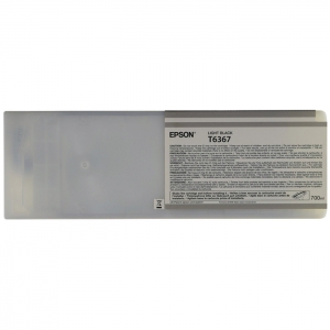 Картридж Epson T6367 (light black) серый Ink Cartridge (700 мл.) для Stylus Pro-7700, 7890, 7900, 9700, 9890, 9900 (C13T636700)