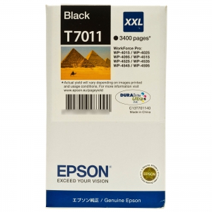 Картридж Epson T7011 XXL (black) черный Ink Cartridge (3,4к стр.) для WorkForce Pro WP-4015, WP-4095, WP-4515, WP-4525, WP-4595 (C13T70114010)