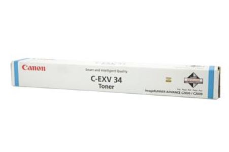 Тонер Canon C-EXV 34 (cyan) голубой Toner (19к стр.) для iR Advance-C2000ser, C2020, C2025, C2030, C2220, C2225, C2230 (3783B002)