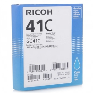 Картридж RICOH GC 41C голубой (405762)