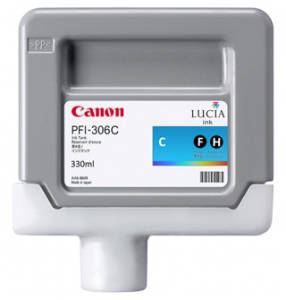 Картридж Canon PFI-306C голубой Ink Tank (330 мл.) для imagePROGRAF-iPF8300, iPF8310, iPF8400, iPF9400 (6658B001)