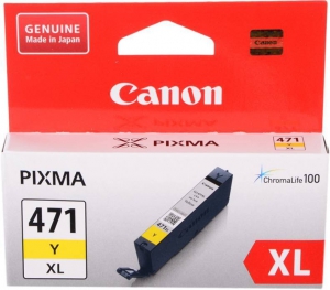 Картридж Canon CLI-471 (YXL) желтый увеличенный (710 стр.) для PIXMA-MG5740, MG6840, MG7740 (0349C001)