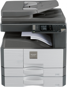 МФУ AR6023NR - ч/б, формат А3, 23 (12 - для А3) коп./мин,  цифровой копир/принтер сетевой GDI/цветной сканер, без верхней крышки, дуплекс,  64Мб (макс