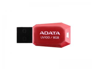 Флеш накопитель 8GB A-DATA UV100, USB 2.0, Красный (AUV100-8G-RRD)