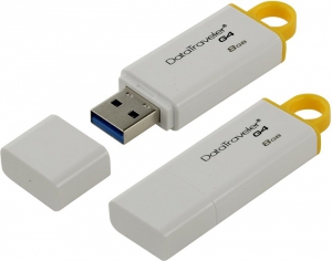Флеш накопитель 8GB Kingston DataTraveler G4, USB 3.0 Белый (DTIG4/8GB)
