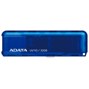 Флеш накопитель 32GB A-DATA UV110, USB 2.0, Синий (AUV110-32G-RBL)