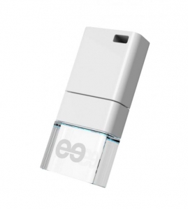 Флеш накопитель 32GB Leef ICE, USB 2.0, белый/прозрачный (LFICE-032WHR)