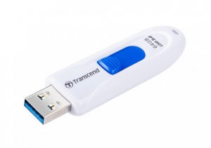 Флеш накопитель 64GB Transcend JetFlash 790, USB 3.0, Белый/Синий (TS64GJF790W)