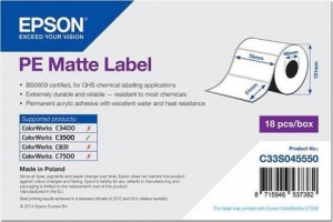 Бумага Epson PE Matte Label с вырубными этикетками76 x 51mm. 535 lab (C33S045550)