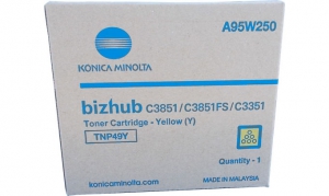Тонер-картридж TNP-49Y Konica Minolta bizhub C3351/C3851, желтый  (A95W250)