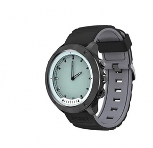 Смарт-часы GEOZON Hybrid черные, серый ремешок (G-SM03BLK)