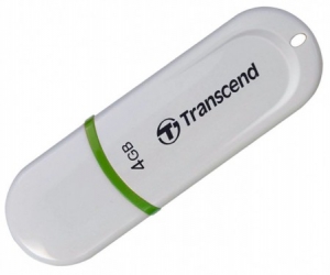 Флеш накопитель 4GB Transcend JetFlash 330, USB 2.0, Белый/Зеленый (TS4GJF330)