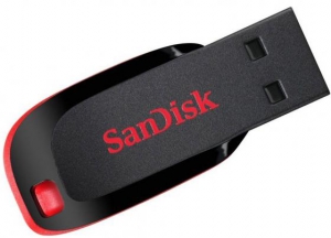 Флеш накопитель 8GB SanDisk CZ50 Cruzer Blade, USB 2.0 (SDCZ50-008G-B35)