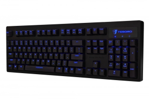 Игровая клавиатура Tesoro Excalibur V2 Kailh Blue, 104 клавиши, механическая, подсветка синяя, USB (TS-G7NLV2BL)
