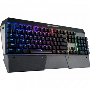 Игровая клавиатура Cougar Attack X3 RGB Iron Grey, Cherry MX Blue switches, аллюминивый корпус, RGB подсветка (CGR-WM2MB-ART)
