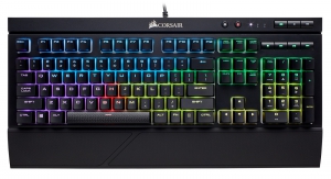 Игровая клавиатура Corsair K68, 113 клавиш, 6 программируемых, Cherry MX Red, RGB подсветка (CH-9102010-RU)